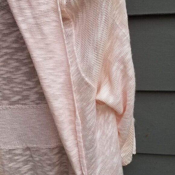 Ana Lightweight Light Pink Open Front Cardigan size Large - Picture 8 of 12